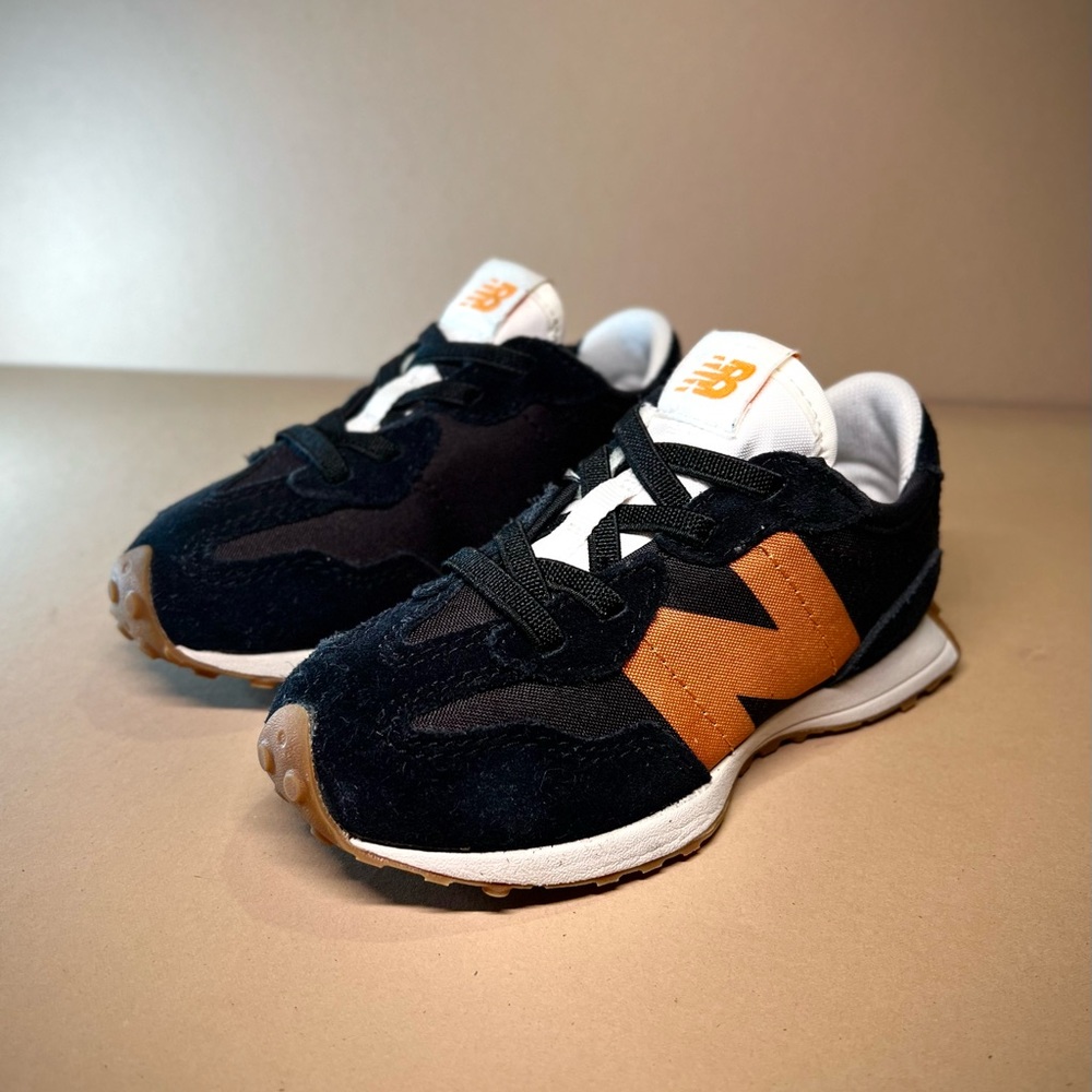 New Balance Kids 327 IH327hn1 US Size 9 Orange Black